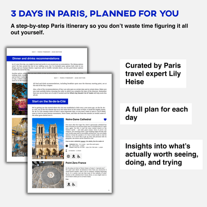3-Day Paris Itinerary 2026