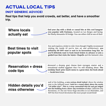 Paris Itinerary 2026